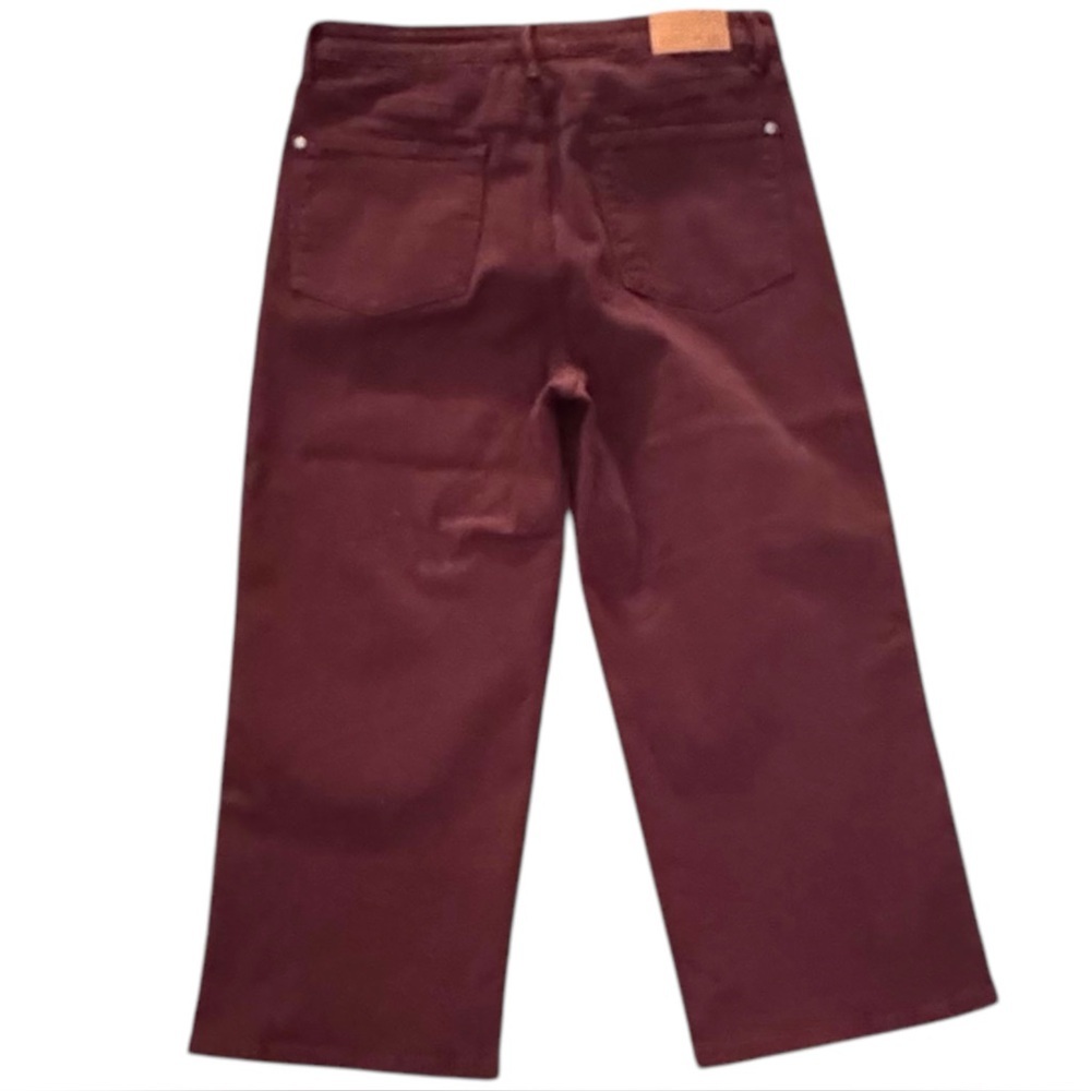 Judy Blue Size 13/31 Red Wine 5 Pocket Cotton-Poly-Spandex Cropped Jeans NWOT - Picture 4 of 9